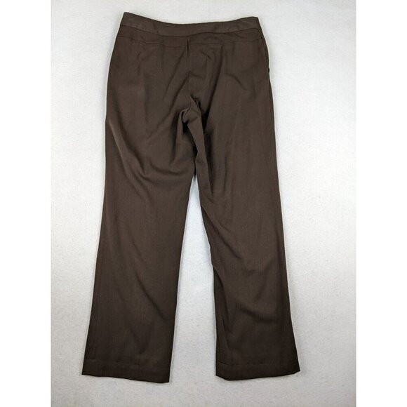 RAFAELLA - WOMEN'S BROWN FLAT FRONT DRESS PANTS - SIZE 8 - Picture 8 of 9